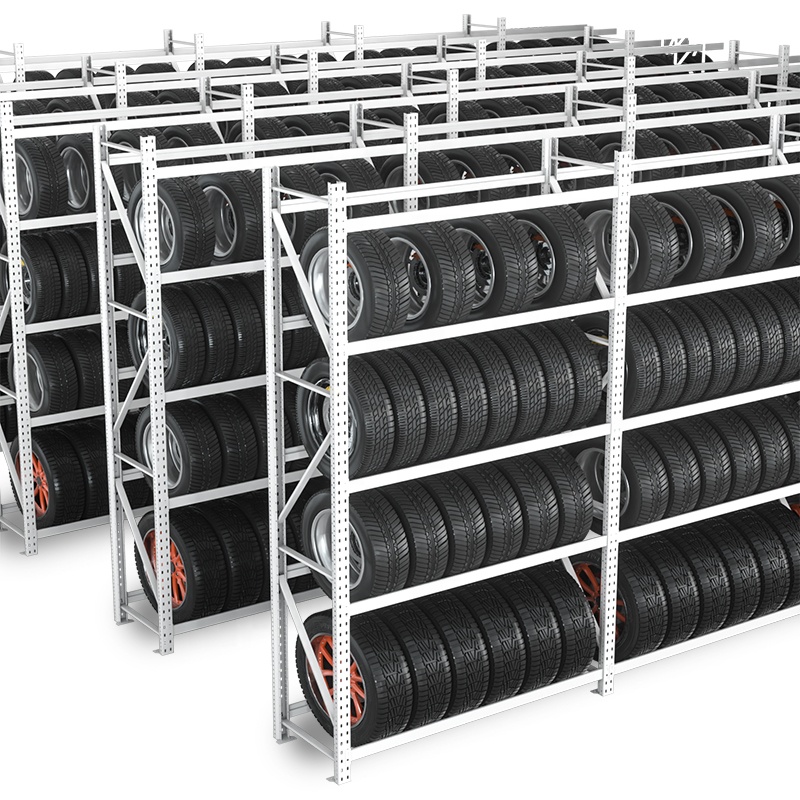 Best Selling Regular Durable Using Factory Goods Steel Storage Shelves Customizable Tire Rack