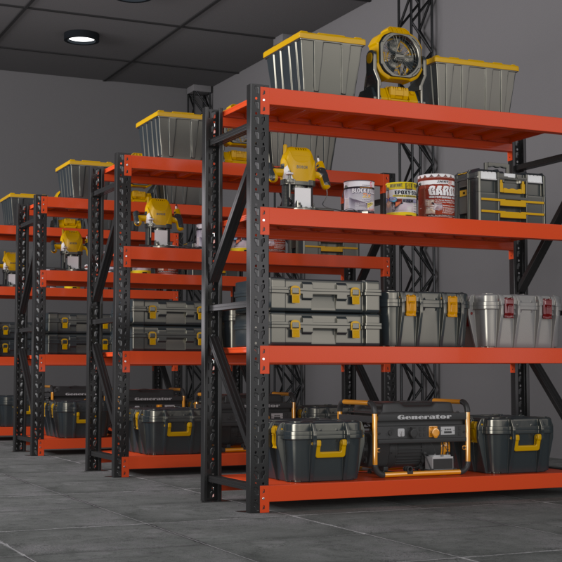 Customized Factory Supply Industrial Workshop Shelving Storage Shelves Metal Material Storage Rack