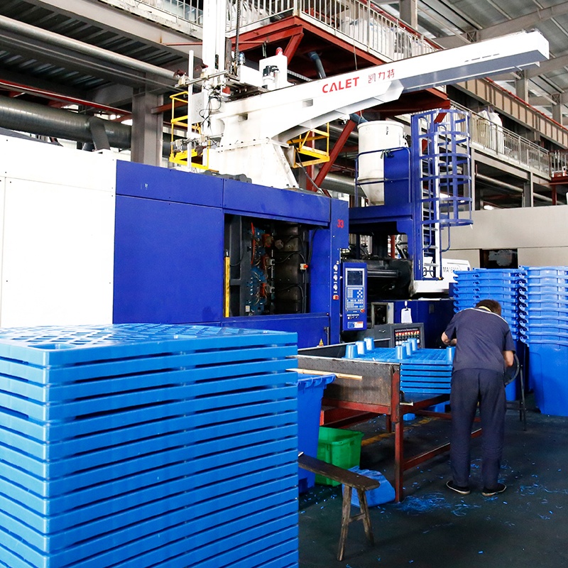Shibang Eco-friendly HDPE 6 Tons Static Load 1200*1000*150mm Flat Surface Three Runner Plastic Heavy Duty Pallets