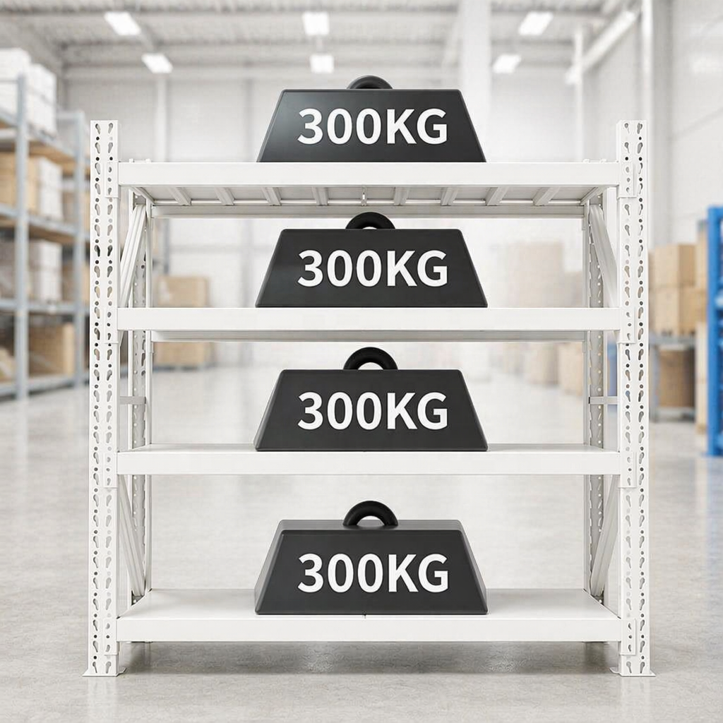 OEM 300KG Load Boltless Steel Corrosion Protection Mutil Layer Durable Storage Shelf CE Certified for Garages Warehouses