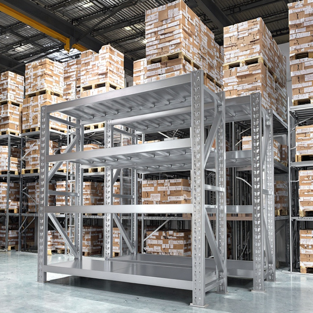 Warehouse Shelving Heavy Duty Waterproof Stainless Steel Rack Shelves Basement Rack Cold Room Metal Garage Storage Shelves