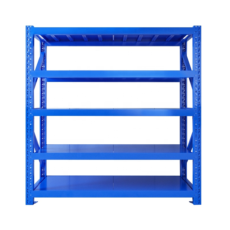 New Boltless Adjustable 300KG Load-Bearing Steel Racks Warehouse Industrial Stack Storage Racking Shelving System