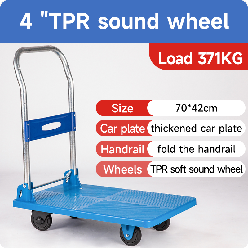 Double-deck handling trolley layout