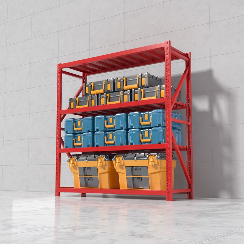 Shibang Racking Adjustable Steel Boltless Multi-Level Warehouse Storage Rack with Powder Coated Finish Medium Duty