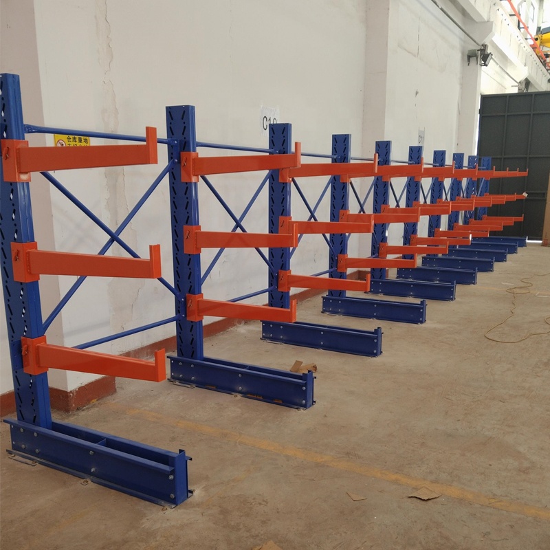 Warehouse Raw Material Storage Steel Shelf Cantilever Racking
