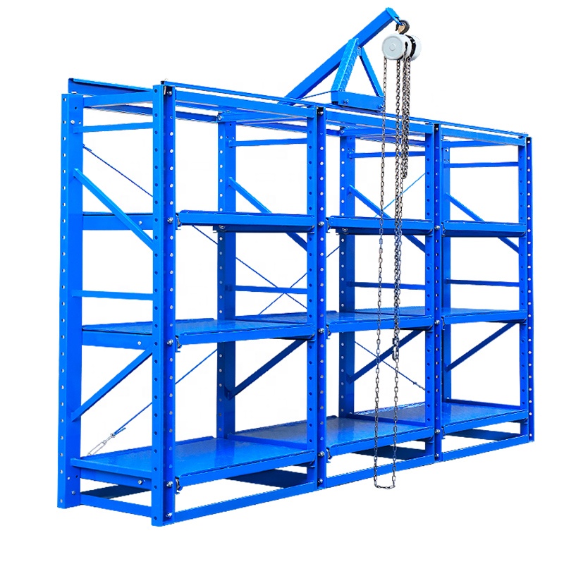China Warehouse Storage Racking Factory Heavy Duty Metallic Powder Coated Mould Rack