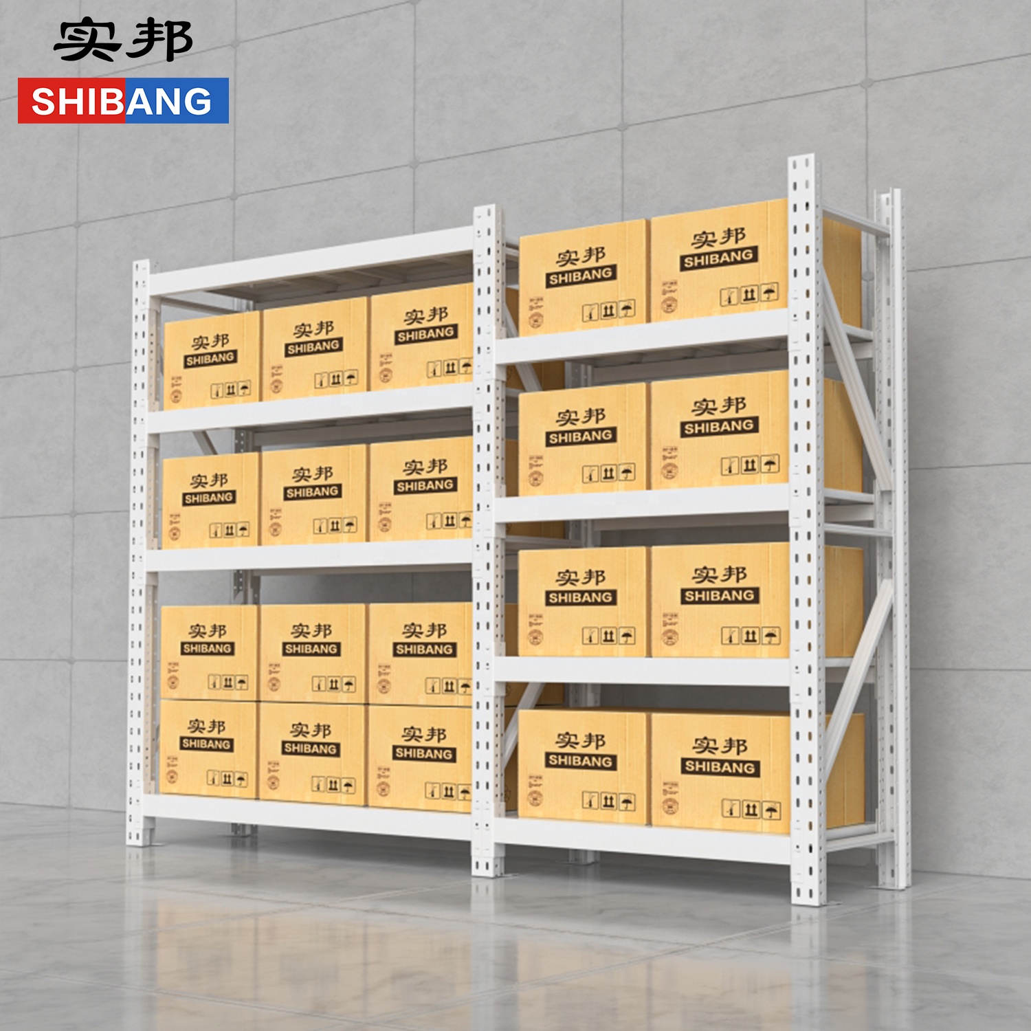 Multi-Level Garage High Capacity Heavy Duty Adjustable CE/ISO Certified Steel Warehouse Rack Shelves