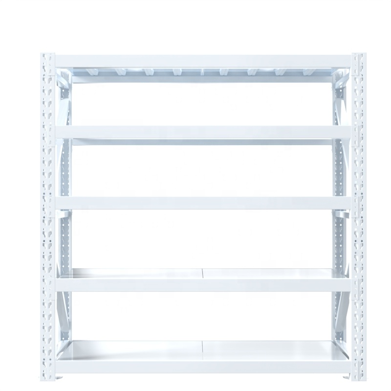 Metal Shelving Unit Garage Racks Shelves Workshop Storage Black Adjustable Shelf with Baffle