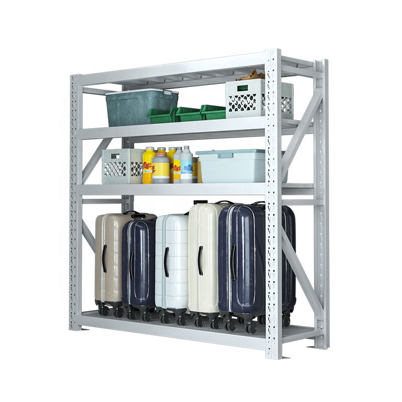 Industrial Light Duty Rack Adjustable Boltless Cold Rolled Steel Shelves 200KG/Layer Corrosion Protection for Garage Warehouse