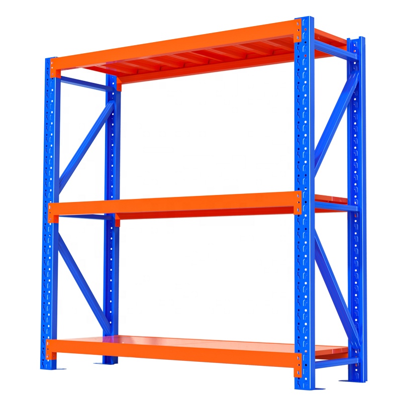 CE ISO Certification 500kg Loading Per Lever Heavy Duty Long Spane Rack Q235B Steel Storage Shelf for Garage