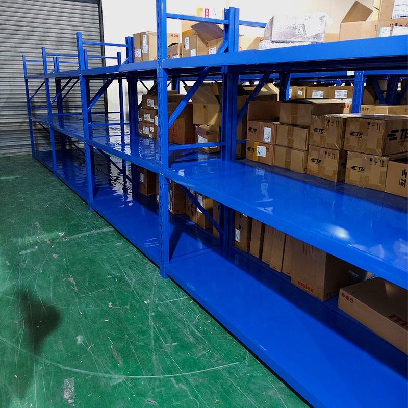 Custom Shelving 300Kg Layer Garage Multi Tier Warehouse Storage Metal Stacking Shelf Rack for Warehouse