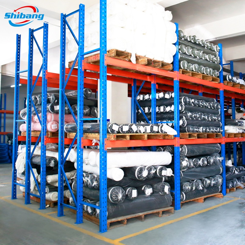 Heavy Duty Fabric Rolls Rack for Textile Industry Steel Pallet Shelf for Warehouse Fabric Roll Storage Manufactured