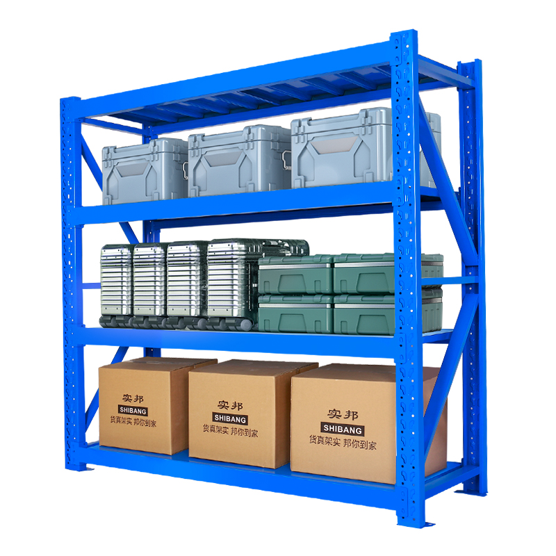 Shibang Racking Adjustable Metal Boltless Shelf and Racks Warehouse Storage Medium Duty Metal Rack Shelf