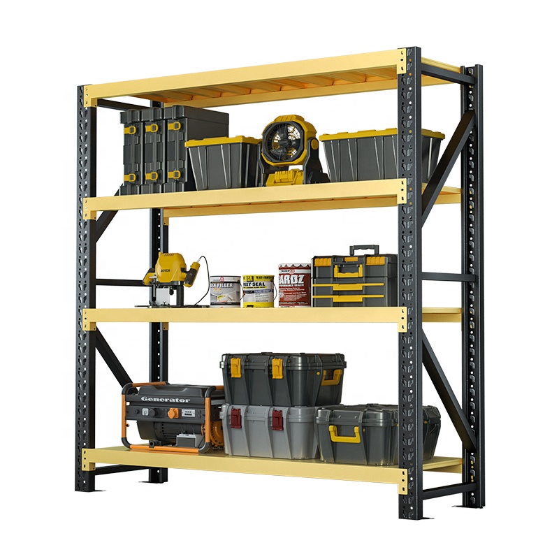 High Quality Metal 4 Tier Warehouse Racking Systems Storage Racks for Automobile Parts