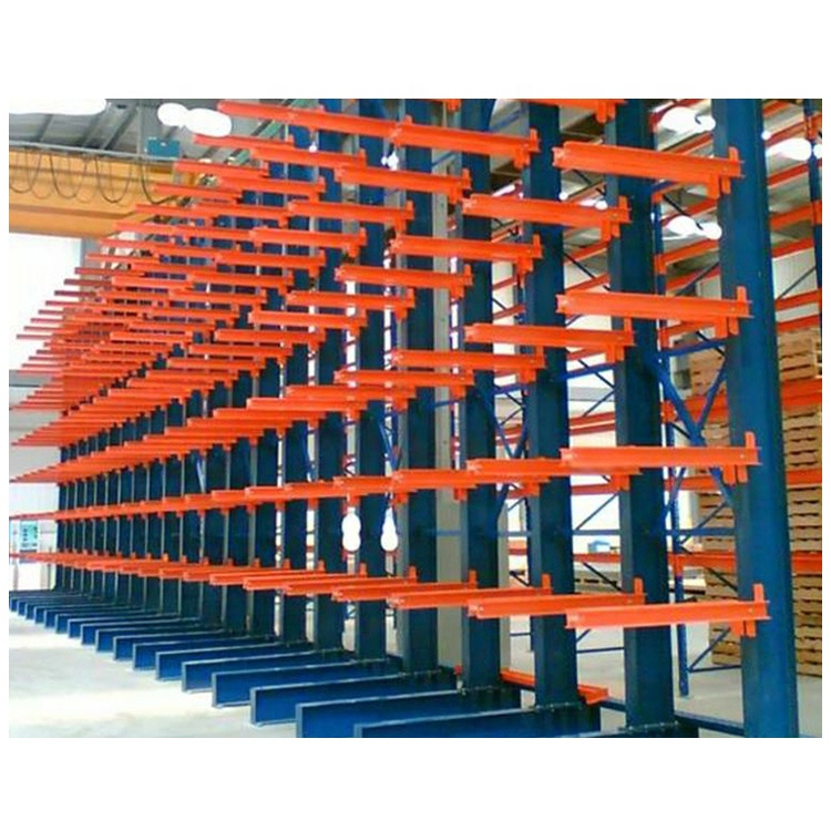 Industrial Adjustable Roll Out Cantilever Shelving Racks System