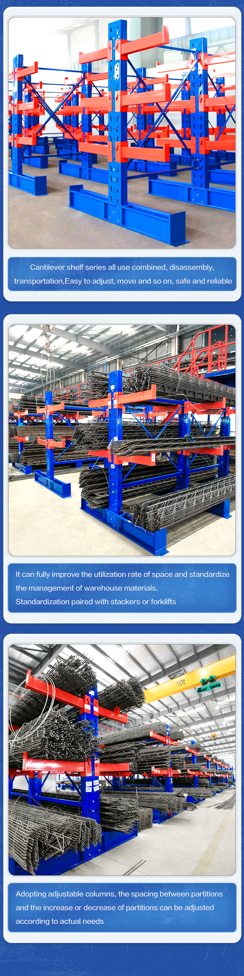 Cantilever rack detail 10