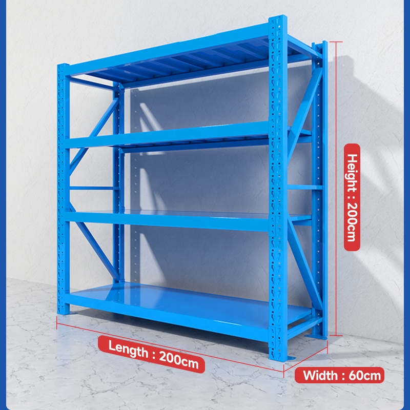 400KG Load Corrosion Protection Shelving High Quality Steel Racking System Home Warehouse Shelves Storage Racks Factory