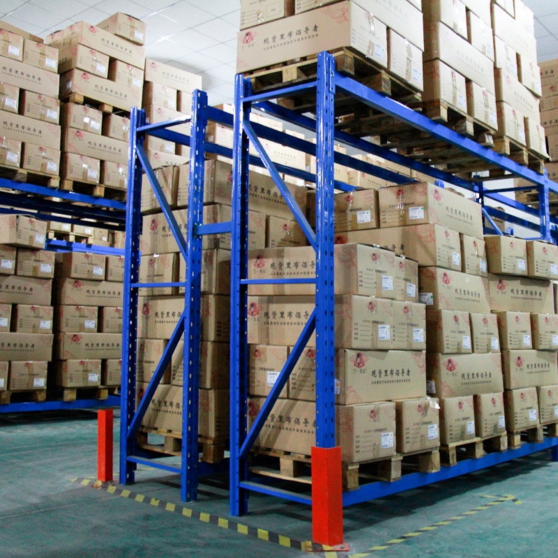 Custom Heavy-Duty Metal Stacking Shelf Rack 2000KG Capacity 4-Layer Steel Shelving for Adjustable Warehouse Storage