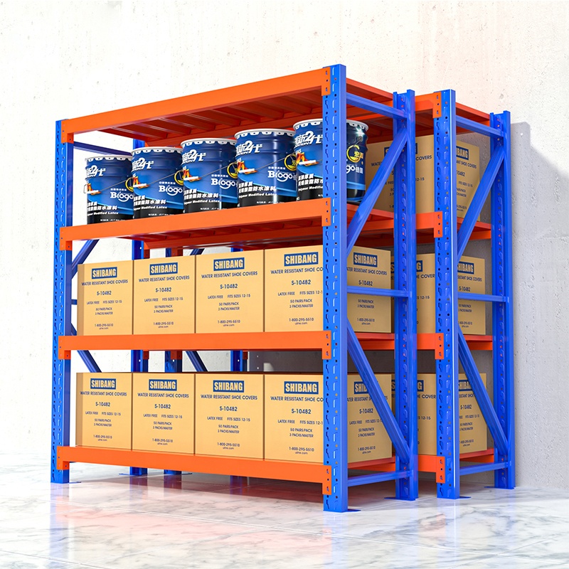 Industrial Warehouse Rack Boltless and Adjustable Metal Storage Shelves Durable with Powder Coating Racks