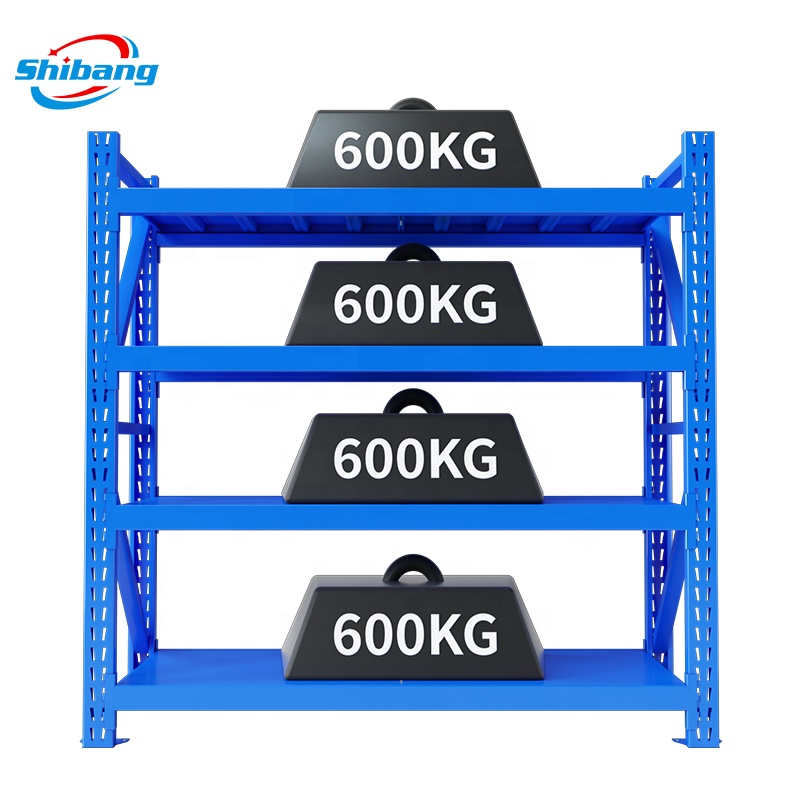 New 600kg Heavy Duty Shelving Warehouse Shelf Storages Rack Metal Shelves Units Warehouse Storage Racking