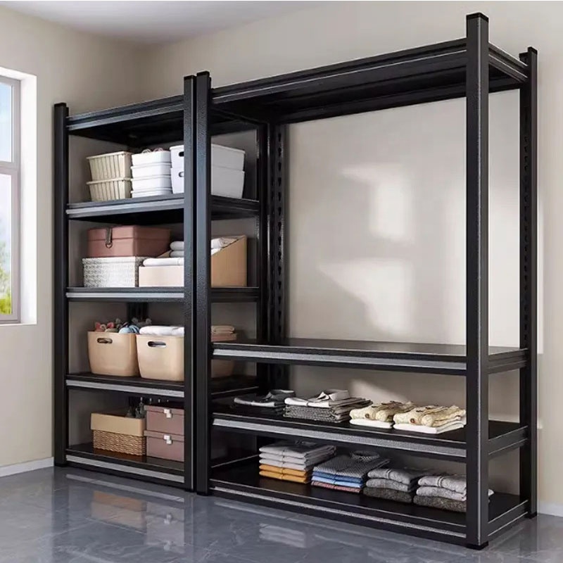 100KG Load Metal Shelving Units Home Storage Boltless Rack with Adjustable and Multi-Tiered Shelves
