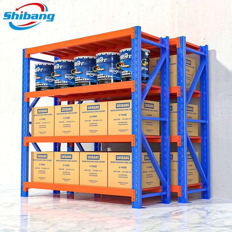 In Stock Garage Warehouse Rack Adjustable Storage Stacking Racks Steel Metal Shelving Shelves