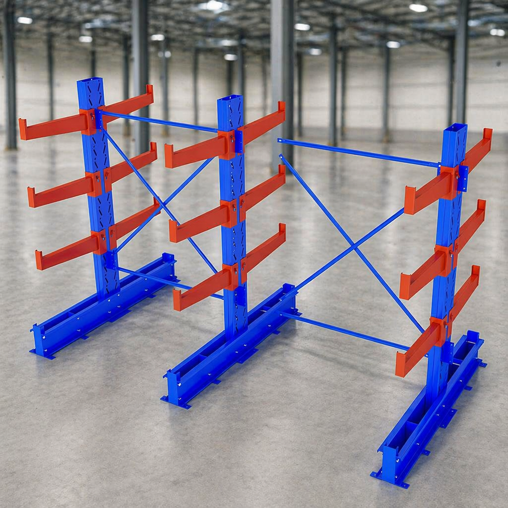 China Factory Wholesale Industrial Warehouse Heavy Duty Single or Double Side Cantilever Rack