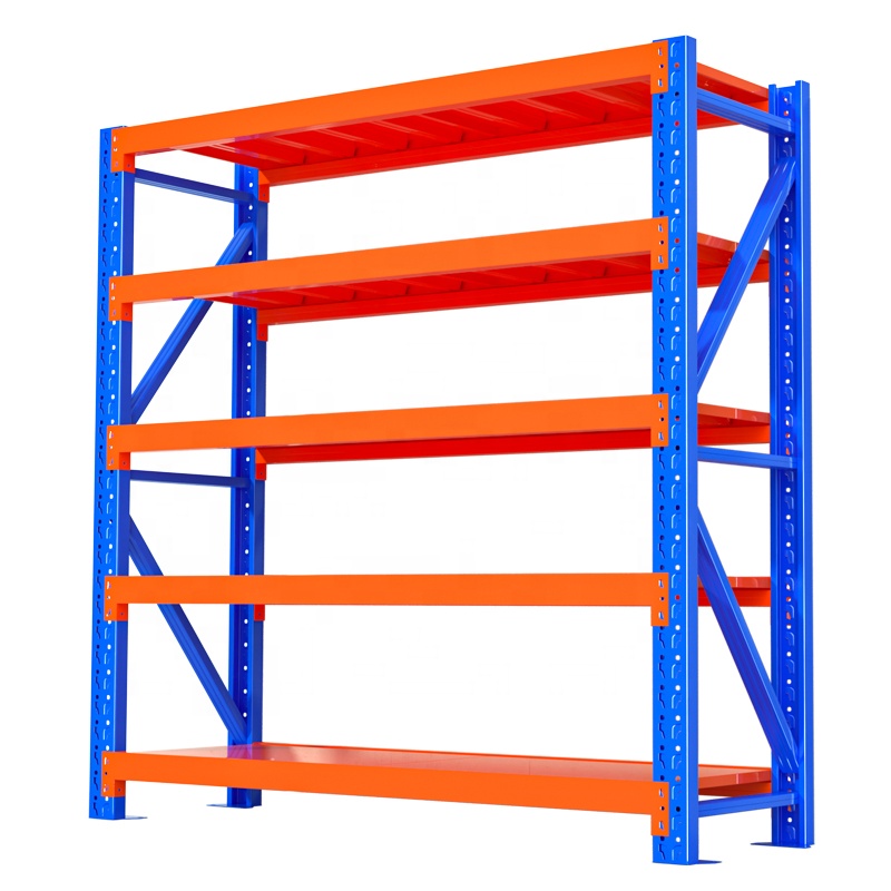 CE ISO Certification 500kg Loading Per Lever Heavy Duty Long Spane Rack Q235B Steel Storage Shelf for Garage