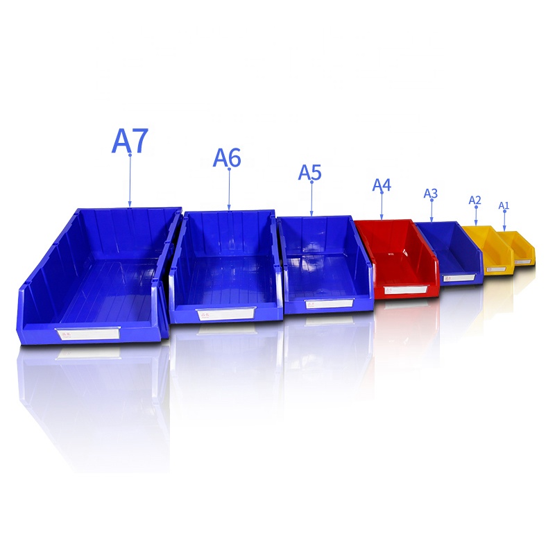 Shibang Stackable Plastic Storage Bin Garage Rack Shelf for Screw Nut Hardware Electronics Parts Hanging Shoes Food Tools
