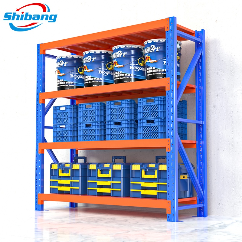In Stock Garage Warehouse Rack Adjustable Storage Stacking Racks Steel Metal Shelving Shelves