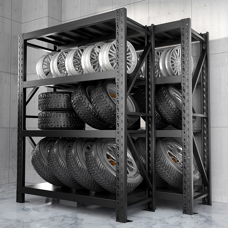 Adjustable 5-Layer Medium Duty Steel Boltless Warehouse Storage Rack with Powder Coated