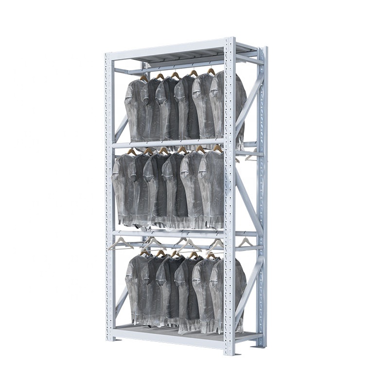 High-Hanging Warehouse Rack Floor-Mounted Mobile Cold-Rolled Steel Multi-Tier Corrosion Protected Shelving