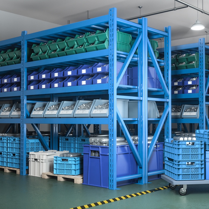 Metal Storage Shelves 500kg Warehouse Racking Steel Shelving Heavy Duty Warehouse Storage Rack
