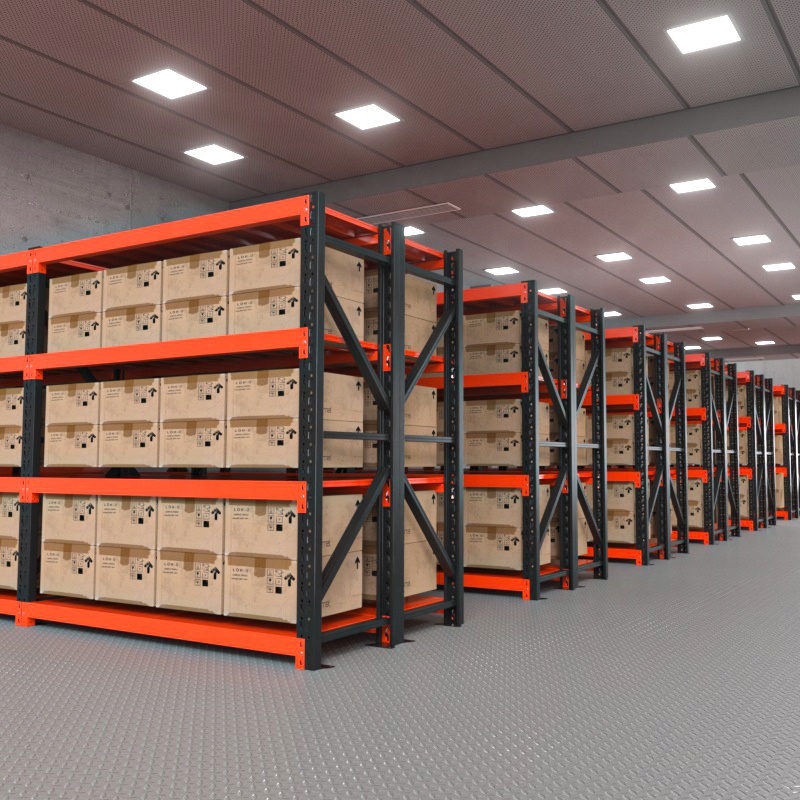 Customized Factory Supply Industrial Workshop Shelving Storage Shelves Metal Material Storage Rack