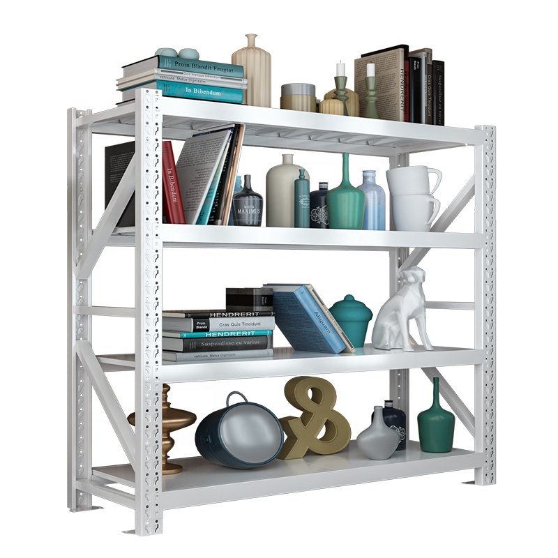 In Stock 180kg Steel Long Span Rack Shelf Industrial Home Storage Pallet Racking Durable Warehouse Racking with Carton Packing
