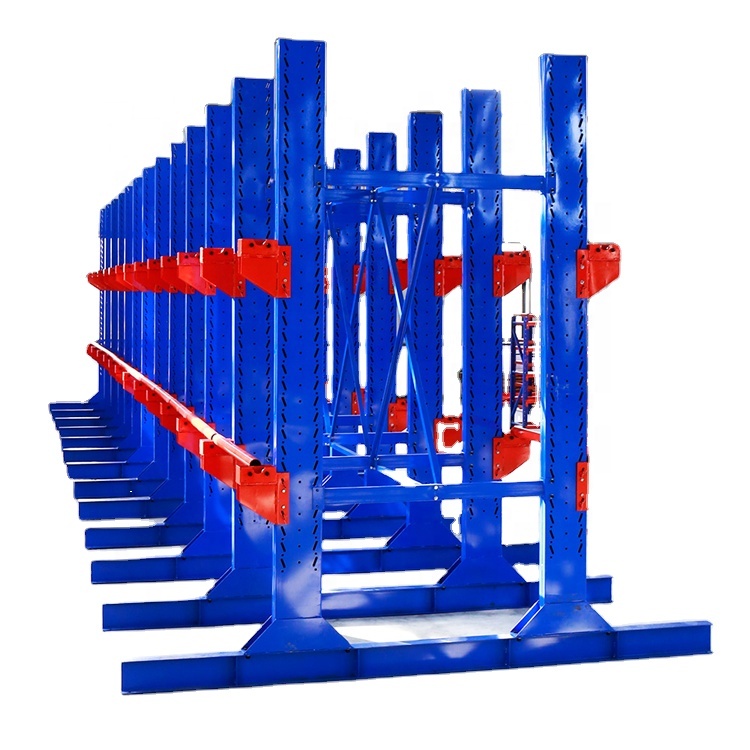 Industrial Adjustable Roll Out Cantilever Shelving Racks System