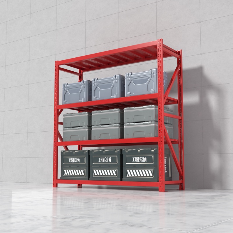 Shibang Racking Adjustable Steel Boltless Multi-Level Warehouse Storage Rack with Powder Coated Finish Medium Duty