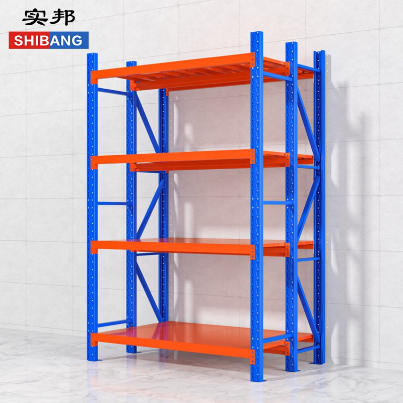Shibang Heavy Duty Industrial Pallet Storage Racking 400kg-1500kg Capacity Per Layer Adjustable Cold Rolled Steel Corrosion Rack