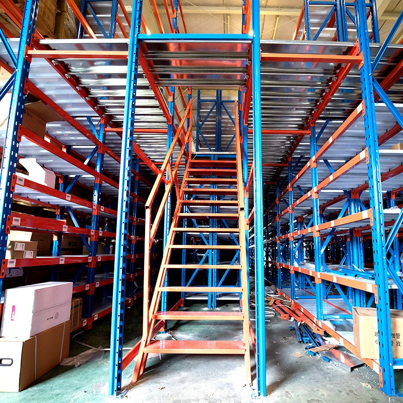 Customized Industrial Mezzanine Heavy Duty Steel Storage Platform Mezzanine Floor Racking System Metal Mezzanine