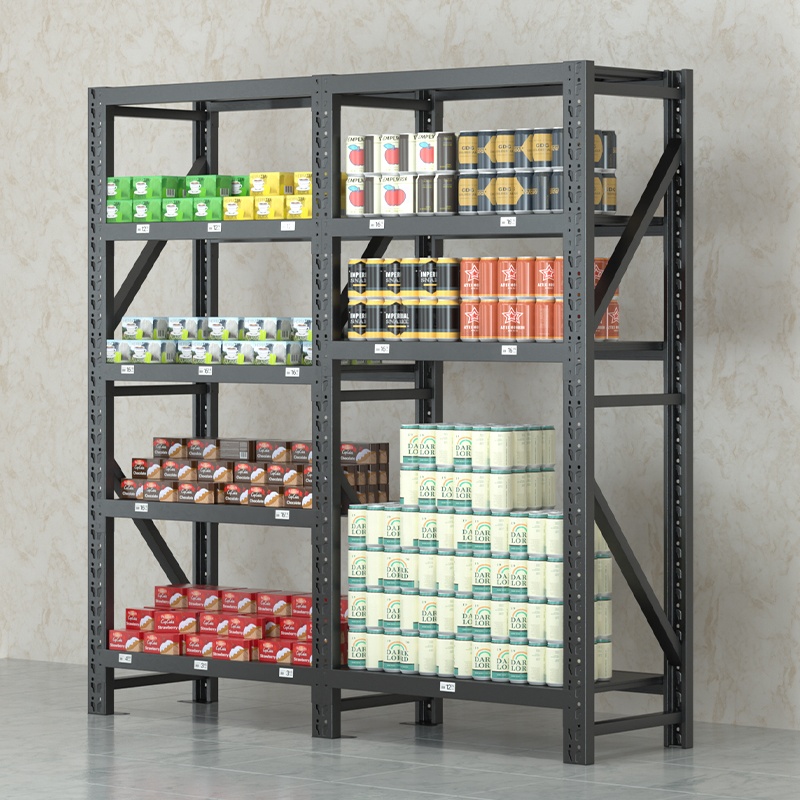 5 Tier Steel Adjustable Boltless Powder Coated Industrial Storage Rack Shelf Warehouse Racking System