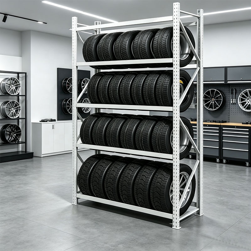 Mutil Tier 315/265cm High Durable Tire Storage Rack Adjustable Garage Wheel for Warehouse & Workshop