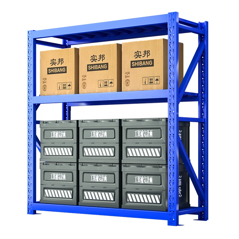 Boltless Adjustable Industrial Racking System Warehouse Steel Metal Storage Racks Shelving Units