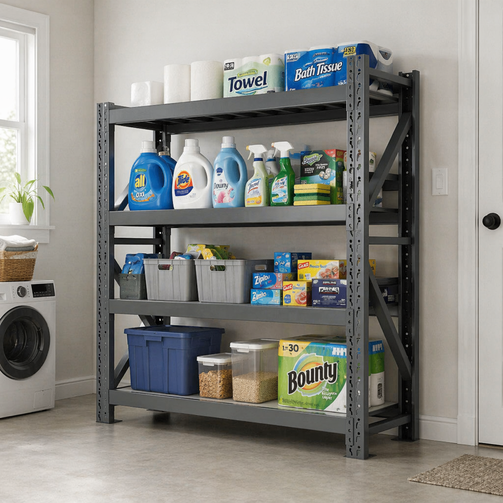 Heavy Duty Racks Steel Warehouse Shelving Rack Adjustable Storage Shelves for Warehouse and Home Garage Storage