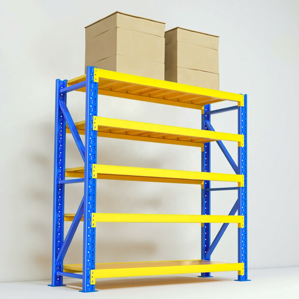 Adjustable 5-Layer Steel Metal Stacking Racks & Shelves Anti-Rust Efficient Warehouse Storage Solution