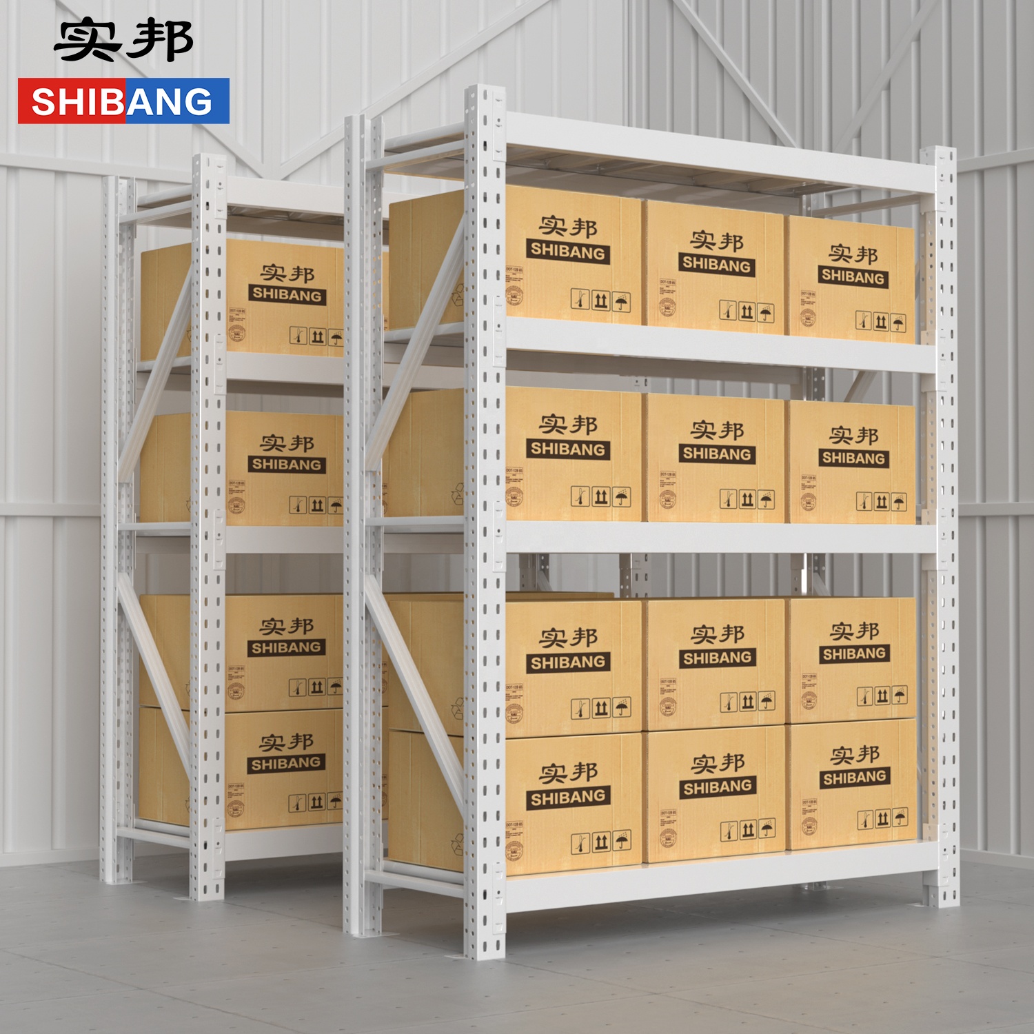 Multi-Level Garage High Capacity Heavy Duty Adjustable CE/ISO Certified Steel Warehouse Rack Shelves