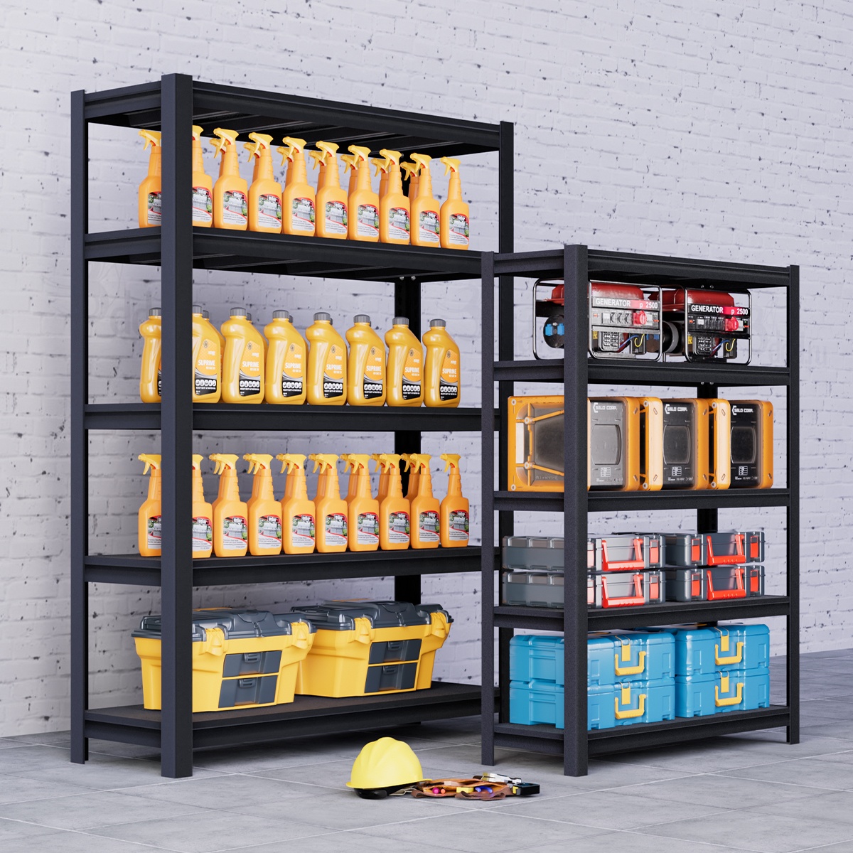 Light Duty Boltless Steel Metal Shelving Industrial Racks for Warehouse Storage Card Slot Assembly Stacking Rack Shelves