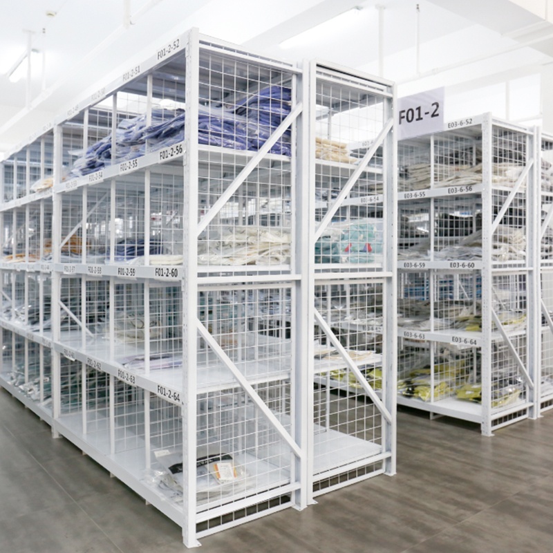Factory Supplied Logistics Industry Sort Shelving Steel Multi-Level Storage Rack Separator Mesh Corrosion Protection Powder