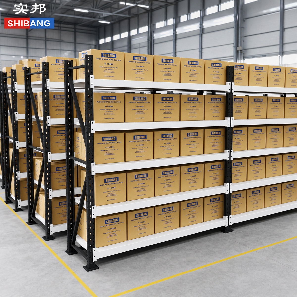 Mobile Wide Span Storage Racks 200KG Load Racks for Warehouse Tool Shelf Rack
