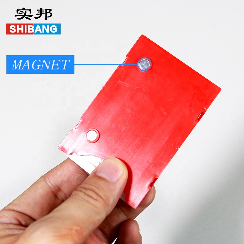Plastic Supermarket Shelf Data Strip Label Holder Price Tag Holder Magnetic Tag