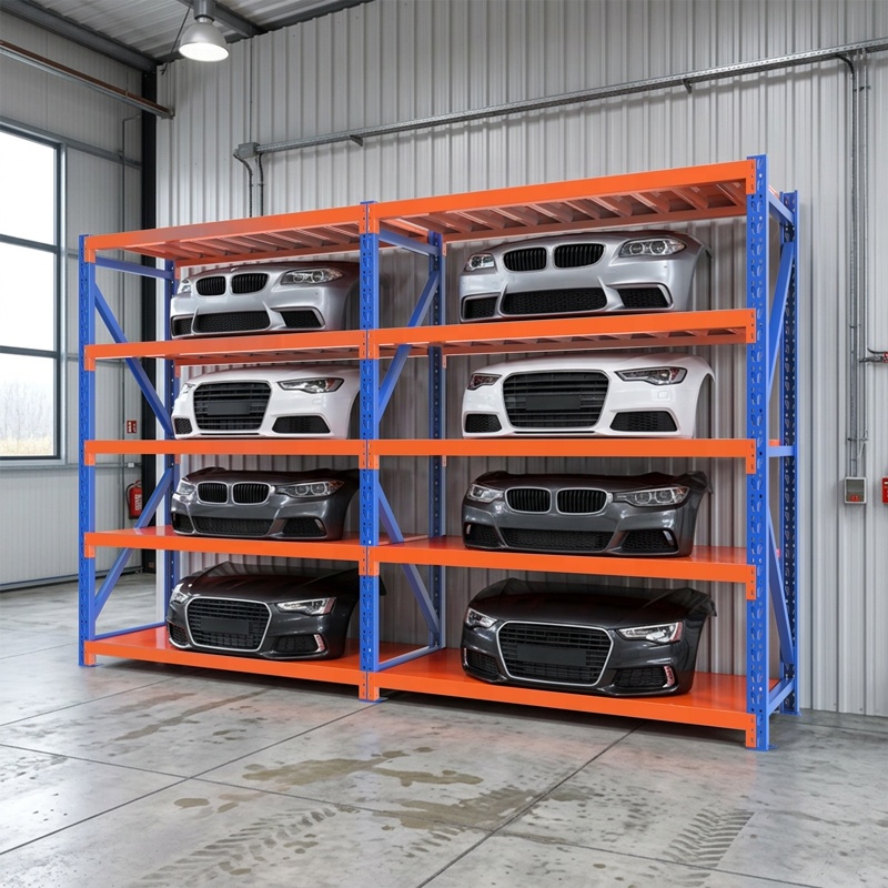 Shibang Factory Metal Boltless Stacking Rack Industrial Warehouse Storage Racks Shelves for Car Model Display